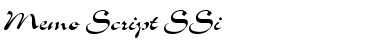 Memo Script SSi Regular Font