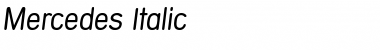 Mercedes Italic Font