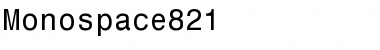 Monospace821 Regular Font