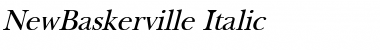 NewBaskerville Italic Font
