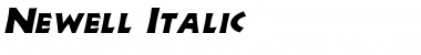 Newell Italic Font