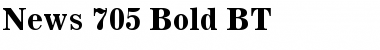 News705 BT Bold Font