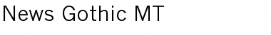 Download News Gothic MT Font