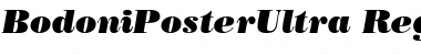 BodoniPosterUltra RegularItalic Font