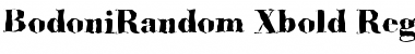 BodoniRandom-Xbold Regular Font