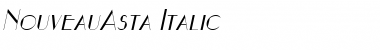 NouveauAsta Italic Font