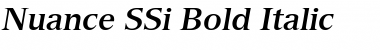 Nuance SSi Bold Italic Font