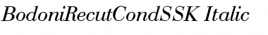 BodoniRecutCondSSK Italic Font