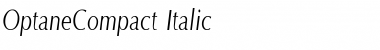 OptaneCompact Italic Font