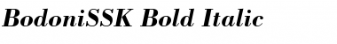BodoniSSK Bold Italic Font
