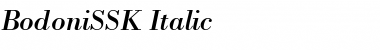 BodoniSSK Italic Font