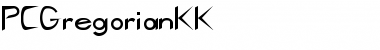 PCGregorianKK Regular Font