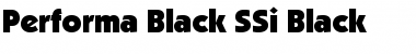 Performa Black SSi Black Font