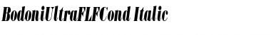 BodoniUltraFLFCond Medium Italic Font