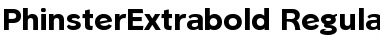 PhinsterExtrabold Regular Font