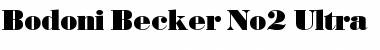 Download Bodoni Becker No2 Ultra Font