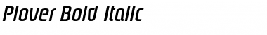 Plover Bold Italic Font