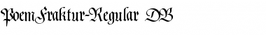 Download PoemFraktur DB Font