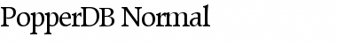 PopperDB Normal Font