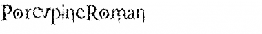 PorcupineRoman Regular Font