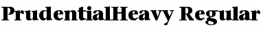 Download PrudentialHeavy Font