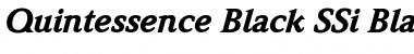 Quintessence Black SSi Black Italic Font