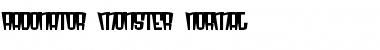 Radonator Monster Normal Font