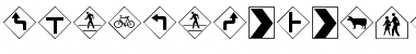 RoadWarningSign Regular Font