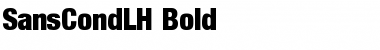 SansCondLH Bold Font