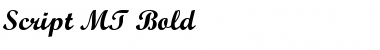 Download Script MT Bold Font