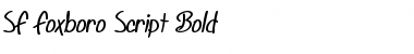 SF Foxboro Script Bold Font