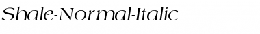 Shale-Normal-Italic Regular Font