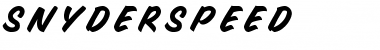 SnyderSpeed Regular Font