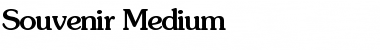 Souvenir-Medium Regular Font