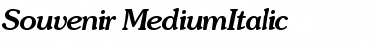 Souvenir-MediumItalic Regular Font