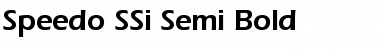Speedo SSi Semi Bold Font