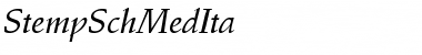 StempSchMedIta Regular Font