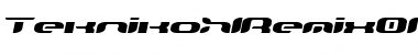 TeknikohlRemix01 Oblique Font