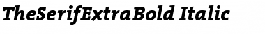 TheSerifExtraBold Italic Font