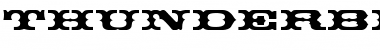 ThunderbirdDReg Regular Font