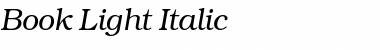 Book-Light Italic Font