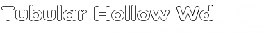 Tubular Hollow Wd Regular Font