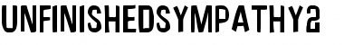 UnfinishedSympathy2 Regular Font