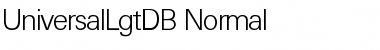 UniversalLgtDB Normal Font