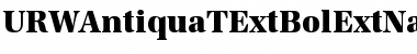 URWAntiquaTExtBolExtNar Regular Font