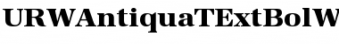 URWAntiquaTExtBolWid Regular Font