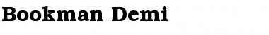 Download Bookman-Demi Font