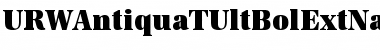 URWAntiquaTUltBolExtNar Regular Font