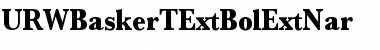 URWBaskerTExtBolExtNar Regular Font