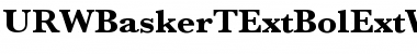 URWBaskerTExtBolExtWid Regular Font